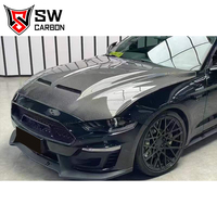 Pour Ford Mustang 2018-2022, capot moteur en fibre de carbone de haute qualité, couvercle de soupape, pièces automobiles