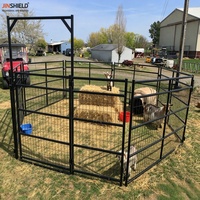 Panneau portable pour moutons avec connexion par goupilles pour enclos de course et enclos temporaire