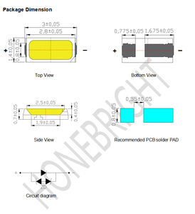 맞춤형 <span class=keywords><strong>SMD</strong></span> <span class=keywords><strong>LED</strong></span> 3014 0.1W GaN 자연광 백색 2000-10000K 디밍 가능 3년 보증 <span class=keywords><strong>LED</strong></span> 다이오드 - Product Image 2