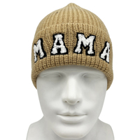 Hoge kwaliteit 100% acryl wintermuts fruit strikken ruit camouflage patronen aangepaste borduurlogo Y2K stijl unisex warme muts