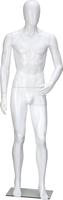 Maniquí de Exhibición de Lujo para Tienda de Moda, Masculino, Blanco, Musculoso, de Cuerpo Completo, de Plástico, en Posición de Pie, 185 cm, Estilo Europeo, Marca Luoben