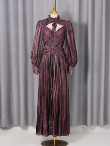 Nuovo Design 2026: Elegante Abito Traforato <span class=keywords><strong>con</strong></span> Vita Stretta e <span class=keywords><strong>Spacco</strong></span> Alto. - Product Image 4