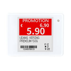 Etiquettes Iot de vente au détail sans fil personnalisées de 1.54 pouces avec affichage électronique des prix pour solution de vente au détail intelligente de dépanneur en libre service - Product Image 1