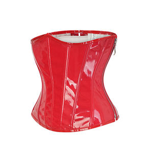 Nouveau PU fermeture éclair Corset ventre ceinture ceinture ventre ceinture ceinture taille à l'extérieur porter court Shapewear femmes - Product Image 2