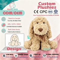 Peluche de chien réaliste personnalisée en coton PP, design brodé, anti-stress, super douce, pour cadeau et décoration intérieure