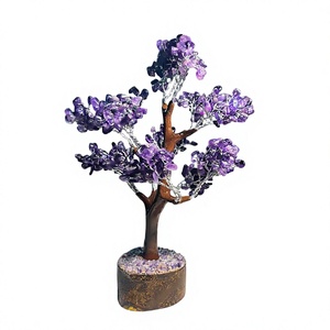 FAIJAN GEMS Arbre en cristal d'améthyste naturelle de qualité supérieure, pierre de guérison, ornement pour la fabrication de bijoux, toutes formes variées, personnalisable - Product Image 1
