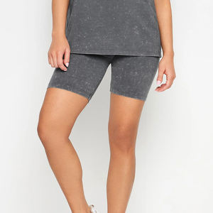 Ensemble short deux pièces pour femme, dernière collection, printemps, sport, décontracté, uni, respirant, séchage rapide, t-shirt et short - Product Image 5