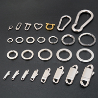 Nouvelle boucle ronde à pression de qualité supérieure en acier inoxydable brut avec fermoir à ressort pour accessoires de bricolage et de fabrication artisanale