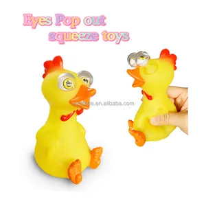 Jouets 3d en PVC souple pour enfants, anti-Stress, figurines d'animaux Popper, grands yeux, turquie, nouveau, 2022