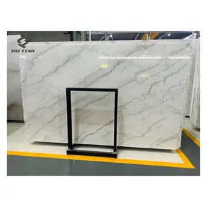 Natural White Marble With Grey Veins Cheap Guangxi White Popular White Marble Floor Tiles