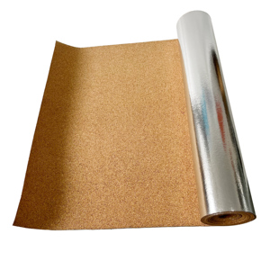 220kg/CBM Cork Acoustic tầng underlayment 2mm Nhôm lá <span class=keywords><strong>underlay</strong></span> cho sàn sưởi ấm - Product Image 3