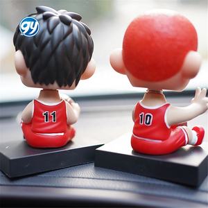 Adornos de coche GY Anime Q Slam-Dunk Master Sakuragi Hanamichi Rukawa <span class=keywords><strong>Kaede</strong></span> muñeca con cabeza móvil accesorios de producto Interior de coche - Product Image 5