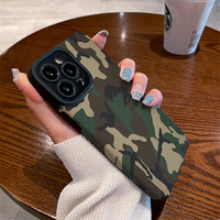 Mode Camouflage couleur impression souple en cuir TPU housse de téléphone portable pour Iphone 11 12 13 Plus 14 15 16 17 Pro Max