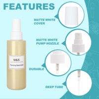 Pulvérisateur à pompe anti-déversement en plastique PP 24/410 à brume fine, blanc mat, pour flacons de parfum et cosmétiques, réutilisable, durable, personnalisable