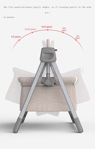 <span class=keywords><strong>Culla</strong></span> Elettrica Multifunzione per Neonati, Sedia a Dondolo, Lettino di Lusso con Musica e Zanzariera - Product Image 5