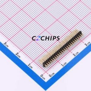 X1321WV-2x25J-C40D18 Pin Header Through hole Component (THT),P=1.27mm Connector 2x25P 1.27mm 1.27mm Pin Header - Product Image 1