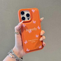 Coque de téléphone souple rose avec nœud et slogan pour iPhone 17 16 15 14 11 12 13 Pro Max Plus 17 Air en similicuir et TPU