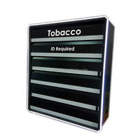 Présentoir de tabac de vente au détail armoire à cigarettes présentoir à cigarettes avec lumière LED
