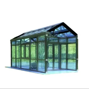 Thiết kế hiện đại kính Vườn Nhà sunroom nhôm đùn hồ sơ cho pergola