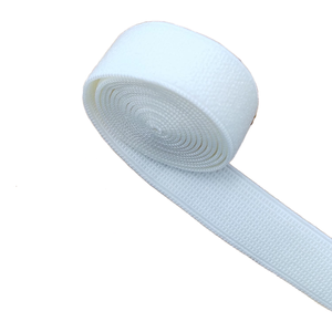 Cintas elásticas de spandex/nailon de ajuste adaptable, ampliamente utilizadas en la construcción de prendas para cinturillas, cierres y ropa deportiva. - Product Image 1
