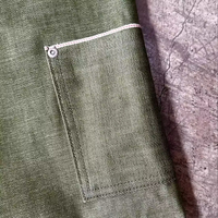 Jean ample sur mesure de créateur, coupe bootcut vintage, en denim japonais brut à lisière, extensible et à jambe large