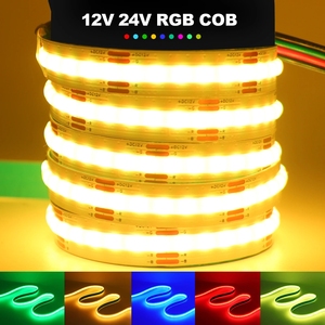 DC <span class=keywords><strong>12V</strong></span> 24V COB LED 스트립 810 756LED/M RGB RGBWW RGBWW RGBCCT 높은 밝은 도트리스 홈 장식 Led 스트립 다이오드 유연한 리본 로프 - Product Image 3