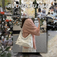 Sac bandoulière froncé avec chaîne, sac messager à fermeture éclair, doublure en polyester de haute qualité, idéal pour l'été et l'usage quotidien