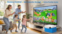 GRATIS PENGIRIMAN KMX9 Konsol Game TV Sensor Gerak WiFi Kamera Kubus 64GB 50 Plus Game Bawaan Hiburan Interaktif Keluarga