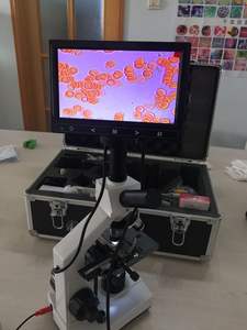 7インチLCDスクリーン付きデジタル顕微鏡実験室生物外部ディスプレイ - Product Image 3