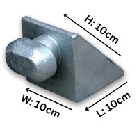 Verrous latéraux de conteneur ISO en acier galvanisé pour coins inférieurs 10x10x10cm 500KN