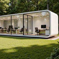 Cabane Apple, Maisonnette Apple, Conteneur d'hôtel de 40 pieds, Maison en panneaux sandwich, Design moderne, Caractéristique respirante, Installation facile, Extérieur