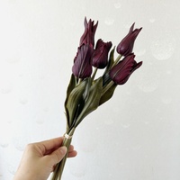 Penjualan Langsung Pabrik Seri Warna Musim Gugur Retro Tulip Bundle Tepi Terurai Tulisan Tangan Sutra Tahan Lama Ramah Lingkungan Dapat Digunakan Kembali
