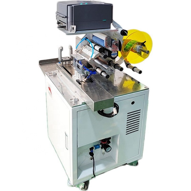 Tube Electric Cable Label Sticker Machine Cable Tag Print and Apply Label Applicator Folding Labeling Machine