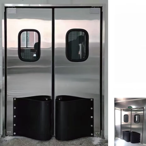 <span class=keywords><strong>Puerta</strong></span> de Acero Inoxidable de Alto Rendimiento para Cuarto Limpio, <span class=keywords><strong>Puerta</strong></span> Batiente con Sistema de Retorno por Resorte para Fábrica, Laboratorio, Taller de Alimentos. - Product Image 1