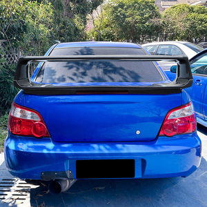 Subaru Rear Wing Spoiler Piano <b>Black</b> Carbon Fiber Texture ABS For Impreza WRX STI 2002-2006 - Product Image 3