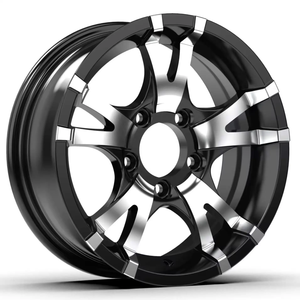 Roue de <span class=keywords><strong>jante</strong></span> de <span class=keywords><strong>remorque</strong></span> en aluminium noir 14 "15" 16 "5 6 cosses 5*114.3 6*139.7 Finition de la machine 5 6 cosses 5*114.3 accessoires de pièces de <span class=keywords><strong>remorque</strong></span> - Product Image 2