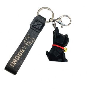 Nouveau porte-clés mignon de marque, pendentif pour clés de voiture, porte-clés chien bouledogue français - Product Image 5