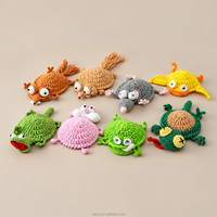 Sous-verres en crochet faits main, animaux mignons (écureuil, souris, tortue, canard, crocodile), pour décorer la table, cadeau, vente en gros