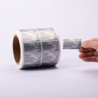 Étiquettes adhésives holographiques anti-contrefaçon avec code QR, numéros de série uniques et séquentiels, en acrylique, emballage en rouleau