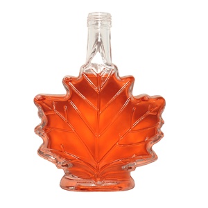 Vente en gros Échantillon gratuit de bouteilles de spiritueux en forme de feuille d'érable Bouteille en verre d'alcool 50ml 100ml 500ml directement fournie par le fabricant - Product Image 2