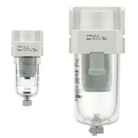 Séparateur de micro-brume AFD20-F02C-A 120 L/min, précision de filtration de 0,01 m, interface 1/4 po, pression de fonctionnement maximale 1,5 60°C