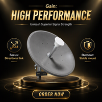 Antenne parabolique extérieure à gain élevé 5,8 GHz 36 dBi à double polarisation pour transmission sans fil longue distance point à point