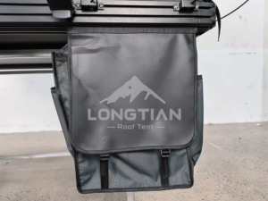<span class=keywords><strong>Tente</strong></span> de toit latérale en aluminium avec fenêtre en TPU, base alvéolée, 74,5 kg, housse de protection, sac à chaussures, toile, usine OEM - Product Image 3