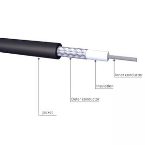 สายโคแอกเชียลทองแดงเปลือยแบบยืดหยุ่น ความสูญเสียต่ำ สาย RF LMR400 50 100 200 เมตร - Product Image 3