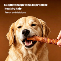 Bâtonnets de bœuf farcis de haute qualité enveloppés de viande de canard et de poulet, friandises pour chiens, nourriture sèche, stimule l'appétit, collations nutritives pour animaux de compagnie