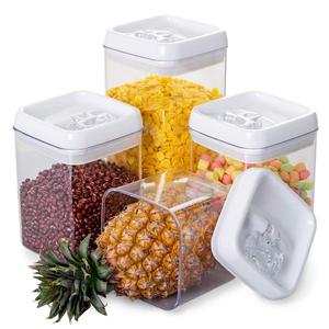 Plaza de contenedores de almacenamiento de alimentos plástico libre de BPA cereales contenedores con cerradura fácil tapas - Product Image 1