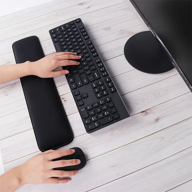 Hot Selling Custom Logo Memory Foam Tastatur Handgelenk auflage Pad Maus Handgelenk auflage Unterstützung Tastatur Mauspad