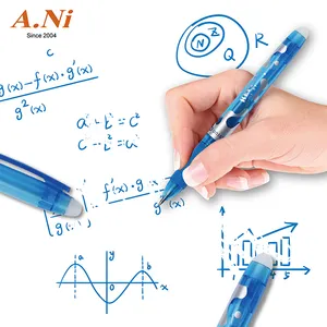 ANI Newest design top quality rainbow coloring erasable gel pen