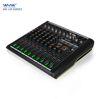 Console de mixage audio professionnelle multi-scénarios à 6 canaux avec 16 DSP