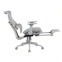 Chaise de bureau ergonomique de luxe à dossier moyen, pivotante, réglable en hauteur, avec coussin en velours pour une longue séance assise confortable